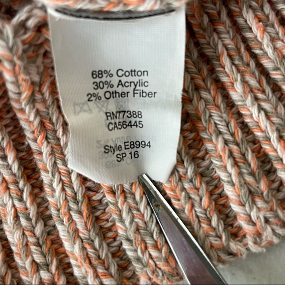 MADEWELL MARLED PLAZA OPEN KNIT PULLOVER SWEATER MEDIUM - Picture 7 of 8